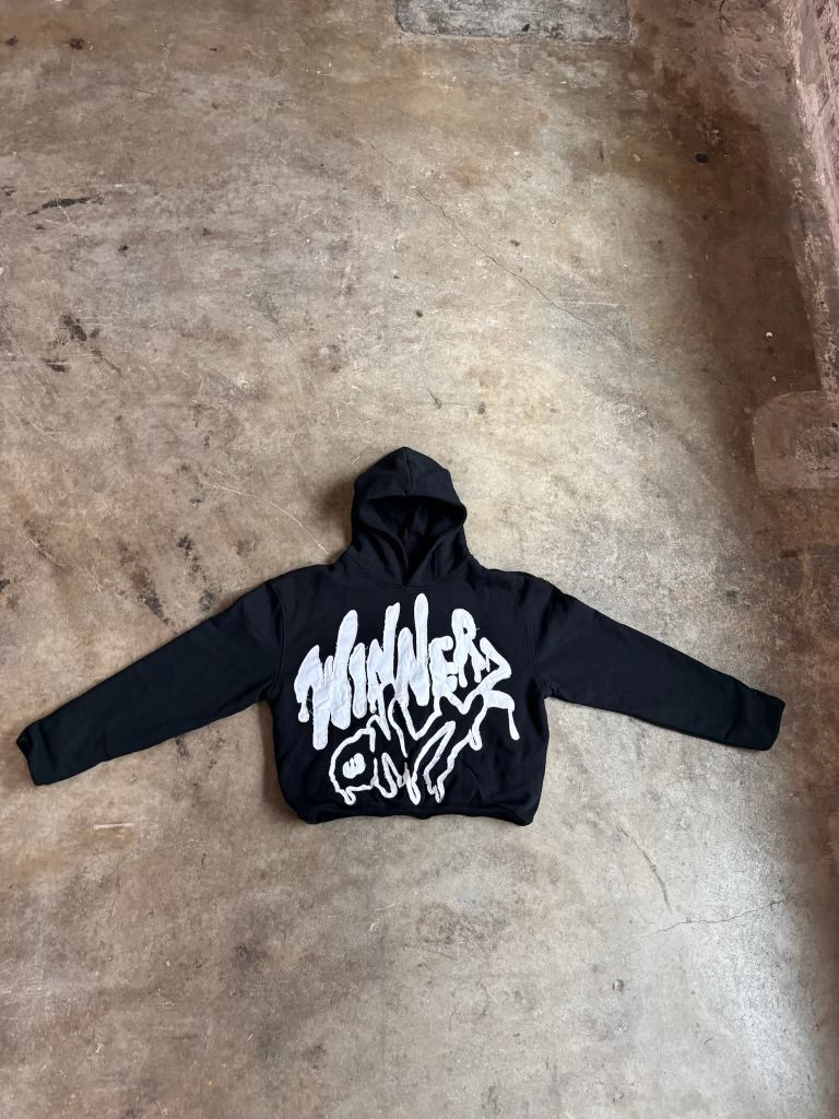 BLACK ST@MPED! HOODIE